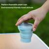 1-10PCS Foldable Large Capacity Cup Mini Telescopic Cup Silicone Portable Tea Cup Outdoor Travel with Lid Coffee Telescopic Cup