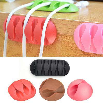 Mehrzweck-Drahtkabel-Kabelhalter, Drop-Clips, Organizer, Leitungsfixierer, Winder, zufällige Farbe