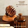 Natural Sandalwood Massage Comb for Women - Meridian Health Wood Comb