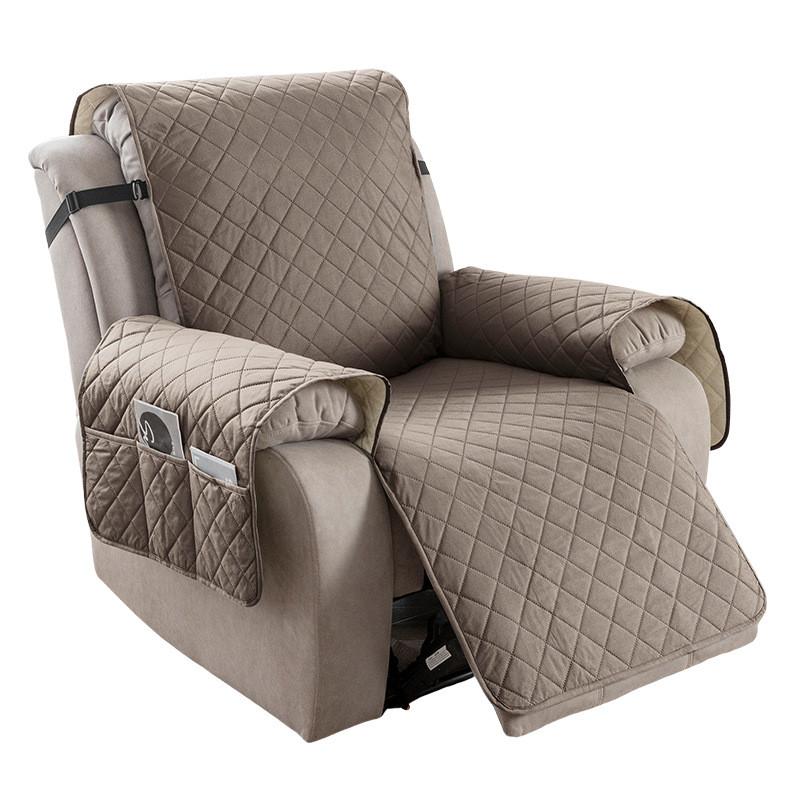 Universal Polyester Square Pattern Sofa Cushion For Single Double Triple Seat Lounge Chair Protector