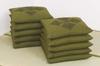 Highway Pattern Domestically Set of with Plenty of Meisen-sized Cushions, (color Green), Made, 10, "1kg Filling"