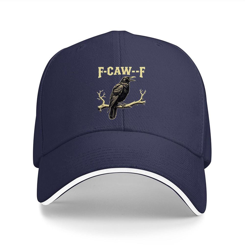 Crow F-CAW-F Graphic Baseball Cap Polyester Casual Adjustable Unisex Outdoor Hat