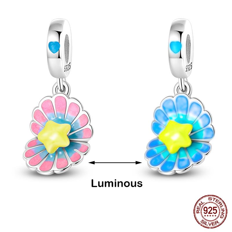 Kupferfarbene Im Dunkeln leuchtende Glühwürmchen Honigbiene Stern Anhänger Perlen Passen Qikaola Original Armbänder Feiner DIY Schmuck Geschenk