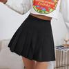 Preppy Style High Waist Solid Pleated Mini Skirt Women Summer Spring Korean Fashion Cute White A-line Skirt Y2k Skort Clothes
