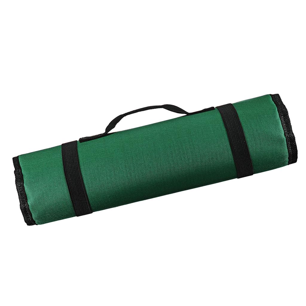 22 Pocket Chef Roll Bag Cutter Carry Storage Pouch Organizer Mėlyna