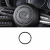 Car Steering Wheel Button Frame Cover Trim Sticker ABS Carbon Fibre Styling for Mazda CX-30   Interior