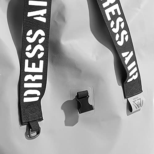 [DRESS] Waterproof Tote Bag, 65L/Black, Ideal for Fishing, Disaster Preparedness, Camping, and More. Features a large storage capacity, water repellen