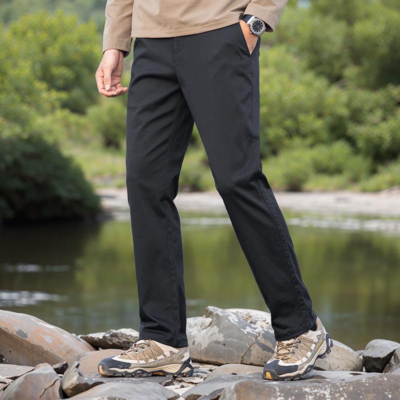 

MONTAGUT Men s Cotton Blend Straight-Leg Casual Pants 31