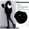 Women's Plush Korean-Style Loose Coat: Spliced, Thickened, for Autumn & Winter Fashion 2023