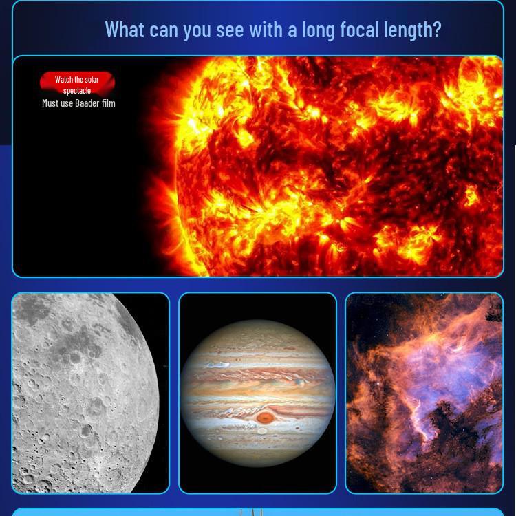 Custom F40070M HD Astronomical Telescope for Professional Moon Viewing