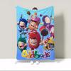 Oddbods Coperte da Divano Lusso Coperta Plaid Lavorata a Maglia Grande Morbida Soffice per Ginocchia