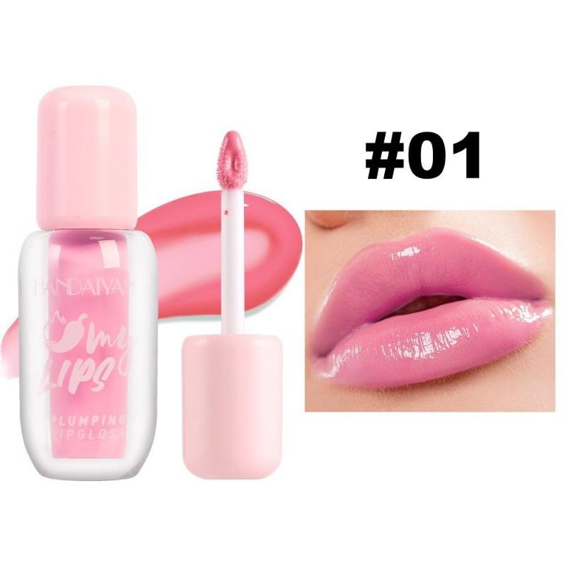 Water-gloss Mirror Lip Glaze, Plump Lips, Pearlescent Lip Gloss, Handaiyan Long-lasting Moisturizing and Moisturizing Lip Dye