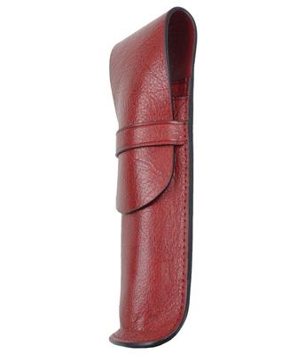 Dom Teporna Genuine Leather Pen Fountain Simple and Italian Compact Pencil Pen Holder Case, 2-Pen Holder, Pen, Stylish, Leather, Case, Holder,