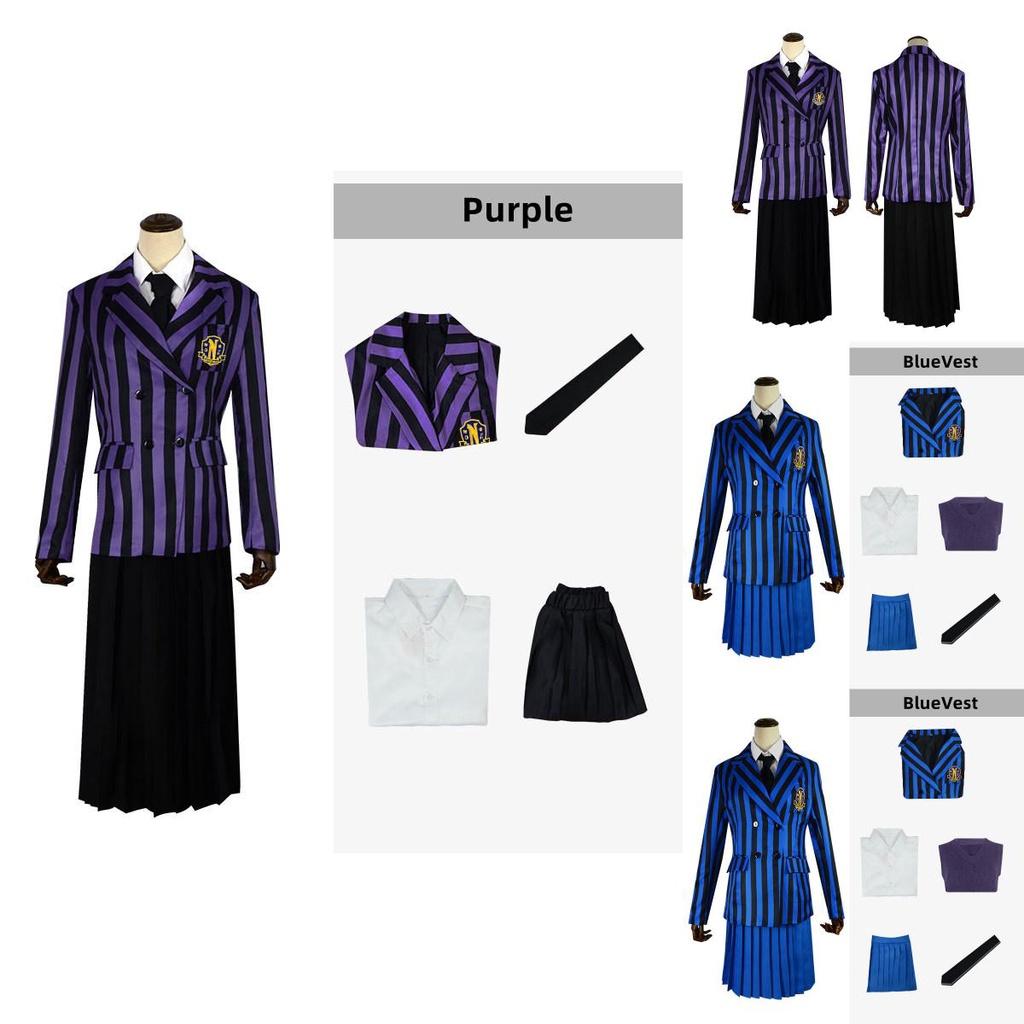 Wednesday Addams The Addams Family School Uniform Carnival Night Dress