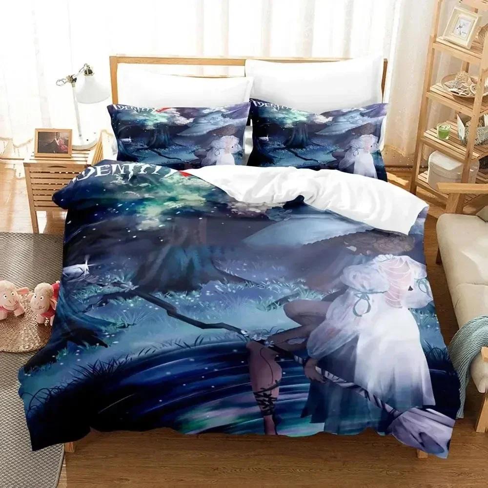 Top 3D Anime Game Identity V Bedding Set Printed Bed Set With Pillowcase Bed Duvet Cover Soft Queen King Size Bedclothes Home