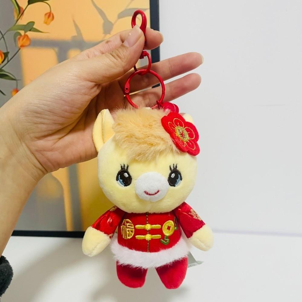 Süße Pony-Stoffpuppe Rotes Neujahrsmaskottchen Traditionelles Glücks-Pony-Spielzeug Frühlingsfest
