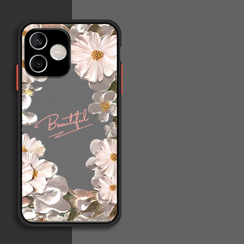 For Honor 600 Lite Case Unique flowers Pattern Silicone PC Shockproof Phone Protector Case Honor 600 Lite Cover Honor 600 Lite Honor 600 Lite