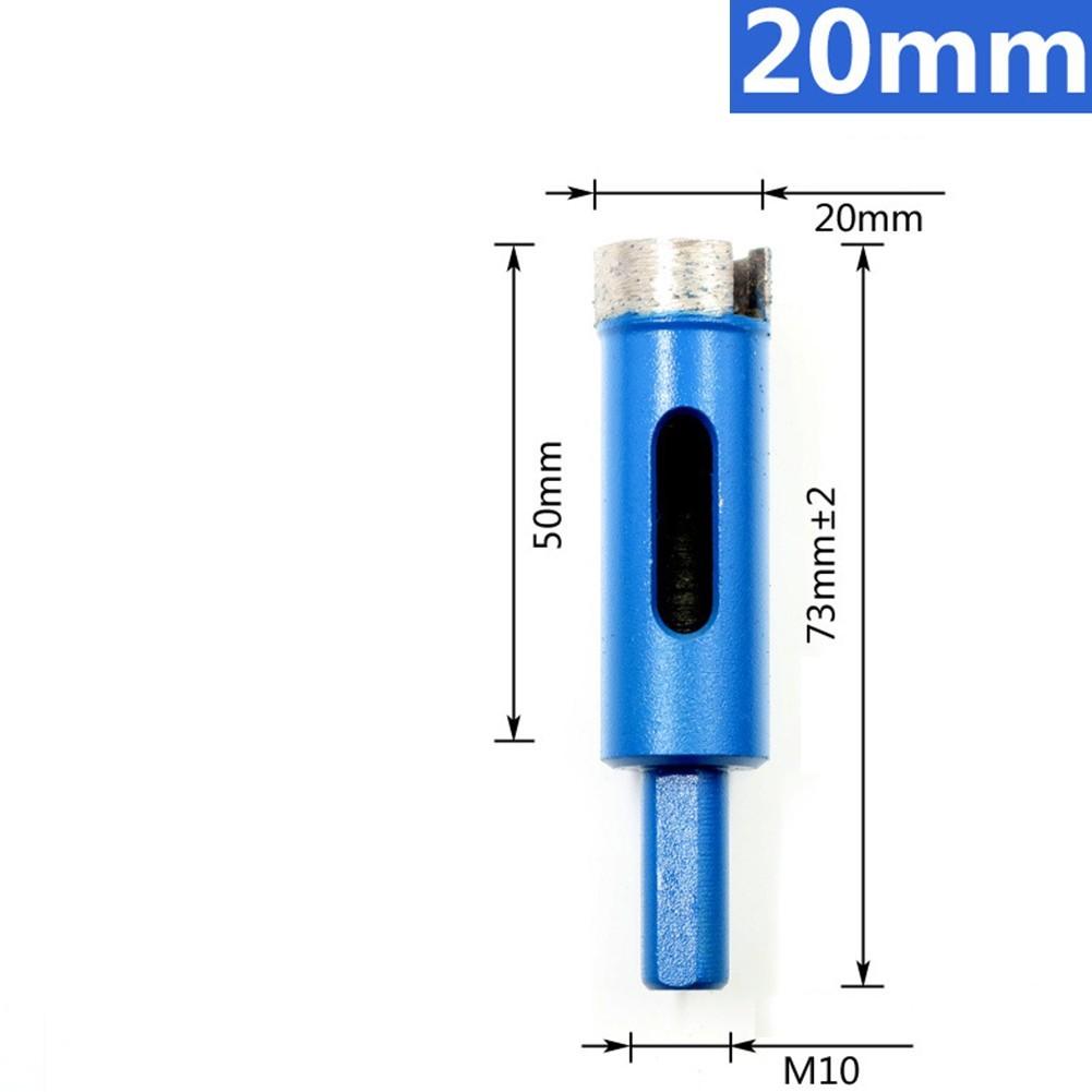 Protable Reliable Diamond Drill Core Bits Glass Hole Blue Coated Cutting