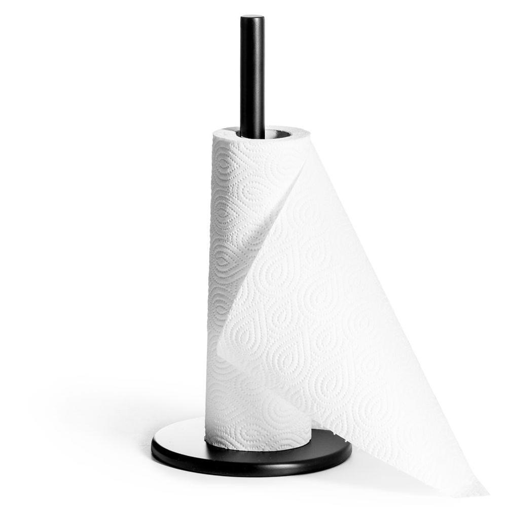 Black Metal Kitchen Paper Towel Rack