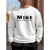 Men's Crew Neck Sweatshirt, Mesh Shoulder Panels & Breathable