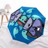 1pc Pokemon Water Type Automatic Open/Close Umbrella, Portable 3-Fold Compact Umbrella for Men & Women, Perfect Gift for Birthday122