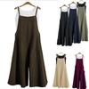 Tuta Elegante da Donna a Gamba Larga Regolabile con Design a Spalline per uno Stile Estivo Senza Sforzo