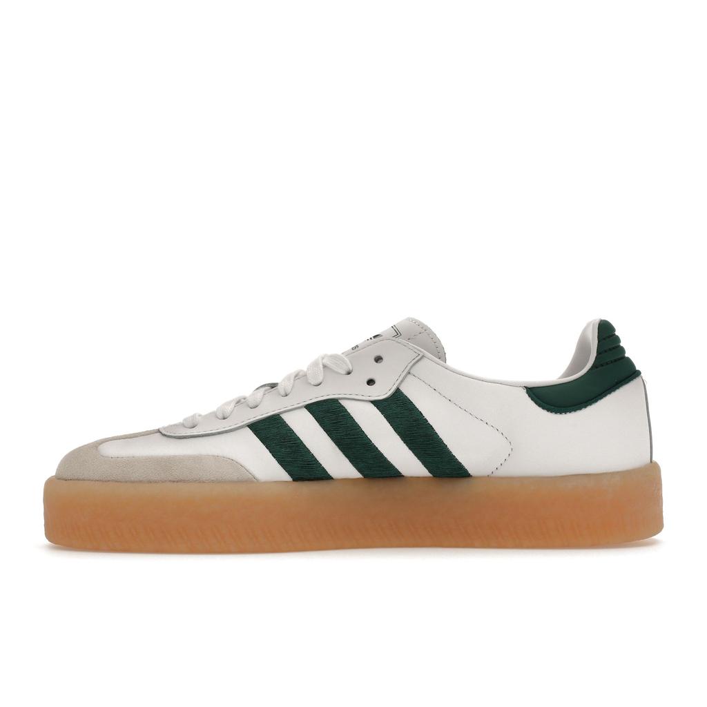Adidas Sambae Weiß Grün Gummi Damen Sneaker Wolkenweiß Collegegrün ID0440