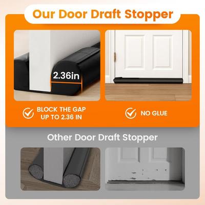 Adjustable Door Draft Stopper Windproof Material Soundproof Under Door Draft Covers 0.9m Dustproof Construction Door Sweep