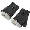 Woolen Cloth Flip Cover Gloves Thickened Mittens Gloves Fashion Winter Gloves  Outdoor Sports