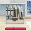 File Box Document Rack Four-Column Office Supplies Desktop Storage Basket Folder Storage Box Thickened Quadruple File Shelf