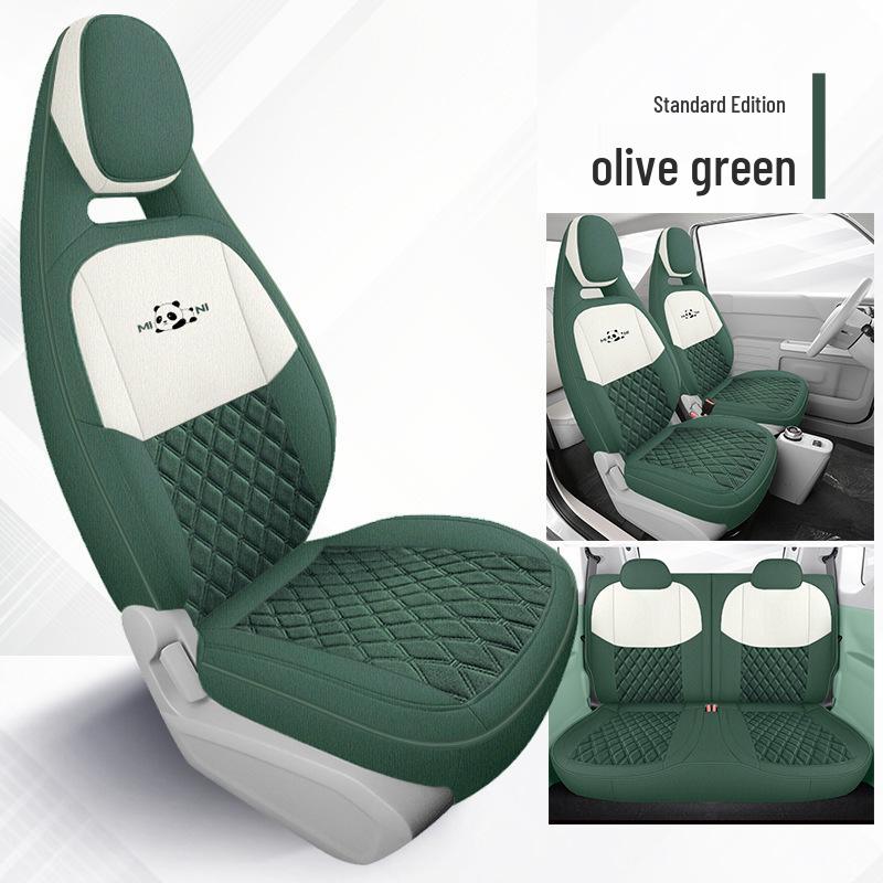 Panda Mini Cute Girl Car Seat Cover - Universal Full Coverage, All Seasons