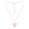 Estelle - Rose Gold Plated V Pendant