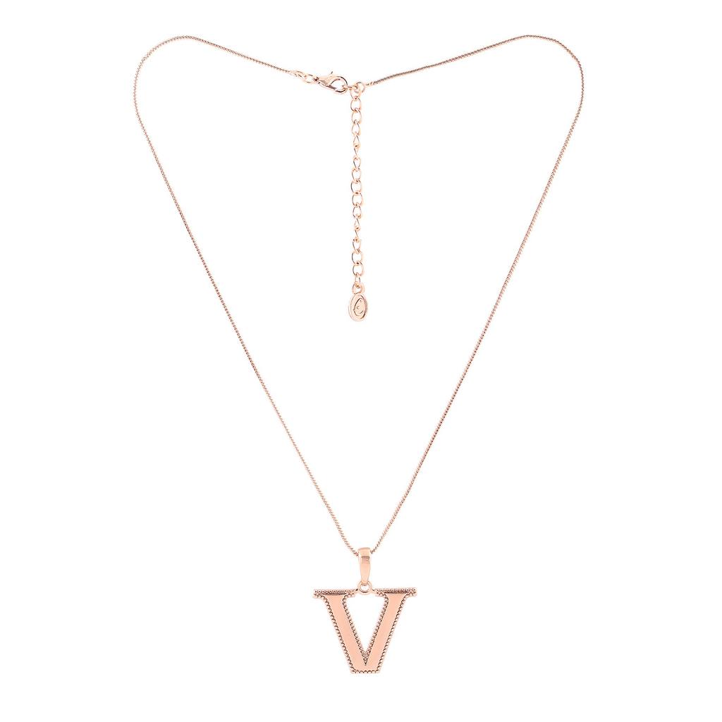 Estelle - Rose Gold Plated V Pendant