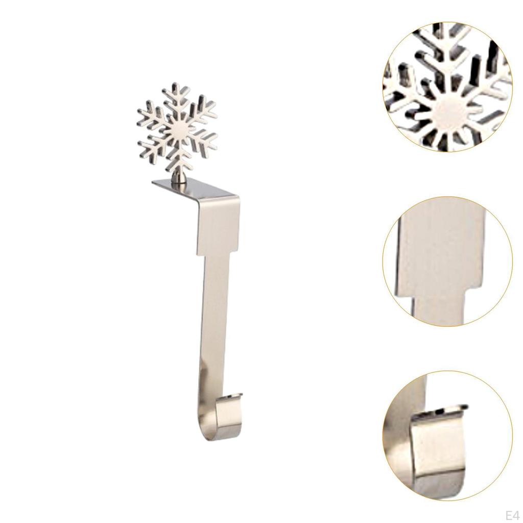Christmas Stocking Holder Metal Hook for Living Room and Bar
