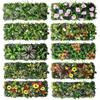 Flower Artificial Eucalyptus Carpet UV Protection Artificial Fern Grass  Privacy Screen