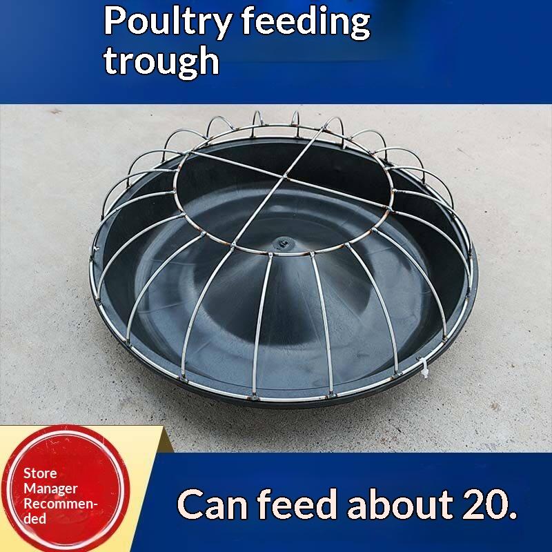 Roof Design Large Circular Chicken Feeder 12/14/16 Holes Rain Resistant for Farm Backyard Poultry Coop