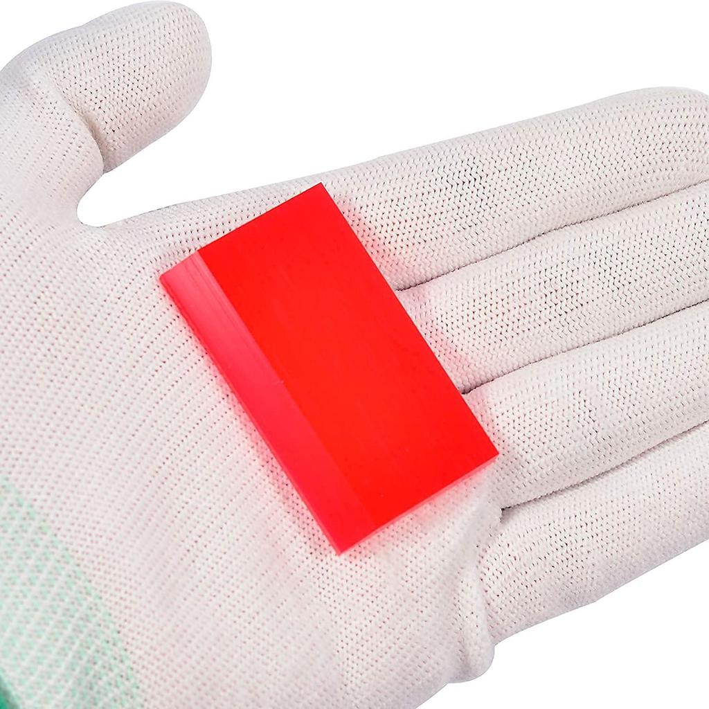 Vitzee® 4pcs Super Mini Rubber Squeegee Set Car Instrument Film Film Glue PPF Wrapping