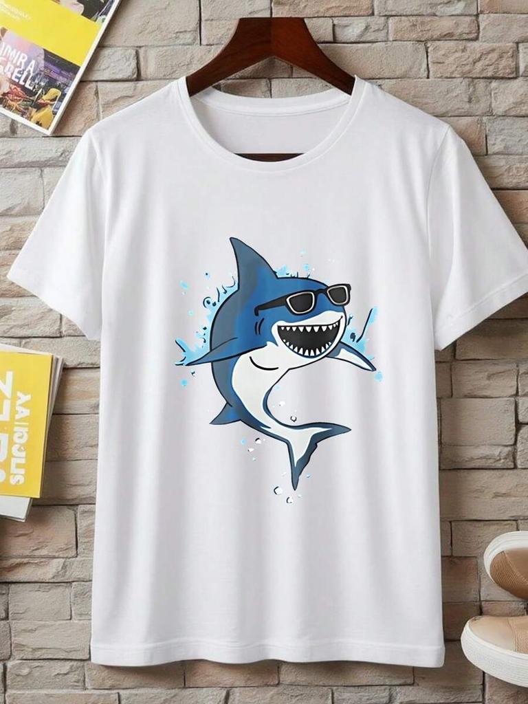Unisex's Cool Casual Graphic Tees Funny Dad Papa Boys Fishing T-Shirts