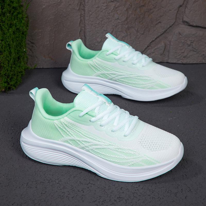 2025 Frühling und Sommer neue Sport Freizeit Mode Fliegenstrick Damen Schuhe Sportschuhe große Größe Laufschuhe