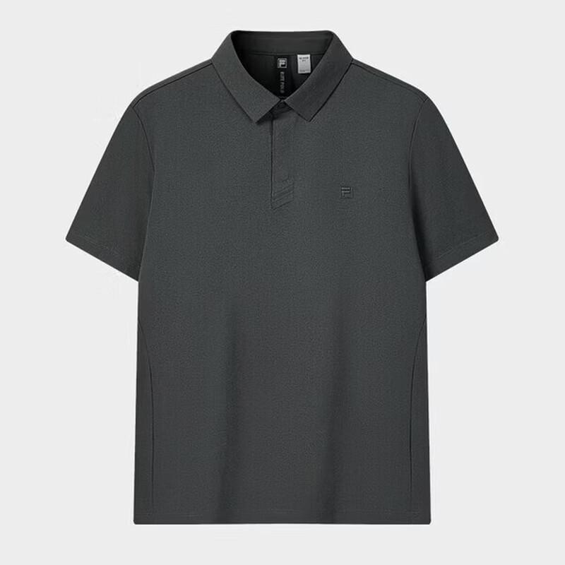 Fila Men's Knitted Moisture-Wicking Short Sleeve Polo Shirt