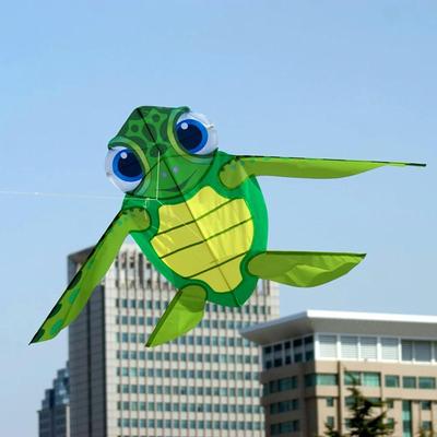 Tortoise Shaped Kite Flying Toy Activity with Long Tail Game Large Size Leisure Sports for Park