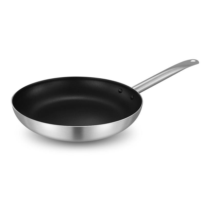 Aluminum Alloy Long Handle Non-Stick Frying Pan Multi-Size Pancake Steak Saucepan Skillet Cooking Pots Home Cookware for Kitchen