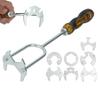 21-in-1 Telescopic Multi-function Sink Wrench Faucet Tool with 7 Die Heads, Universal Plumbers Tool for Tight Spaces Bathroom