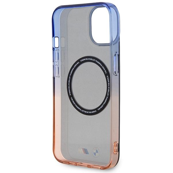 Etui do iPhone 14 Plus BMW Gradient Bumper MagSafe Szare