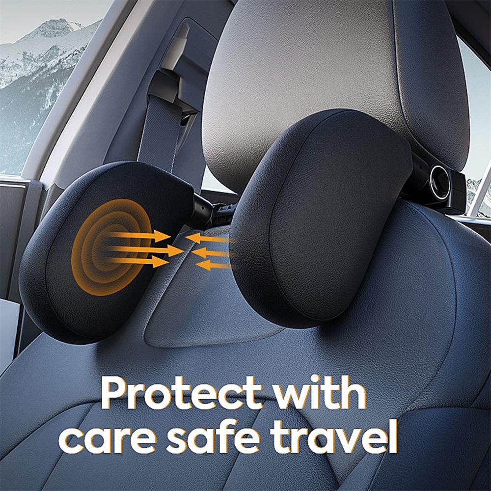 Car Neck Headrest Pillow Adjustable Car Seat Headrest Pillow Support Pillow U Shaped Pillow On Cervical Spine for Kids Adults