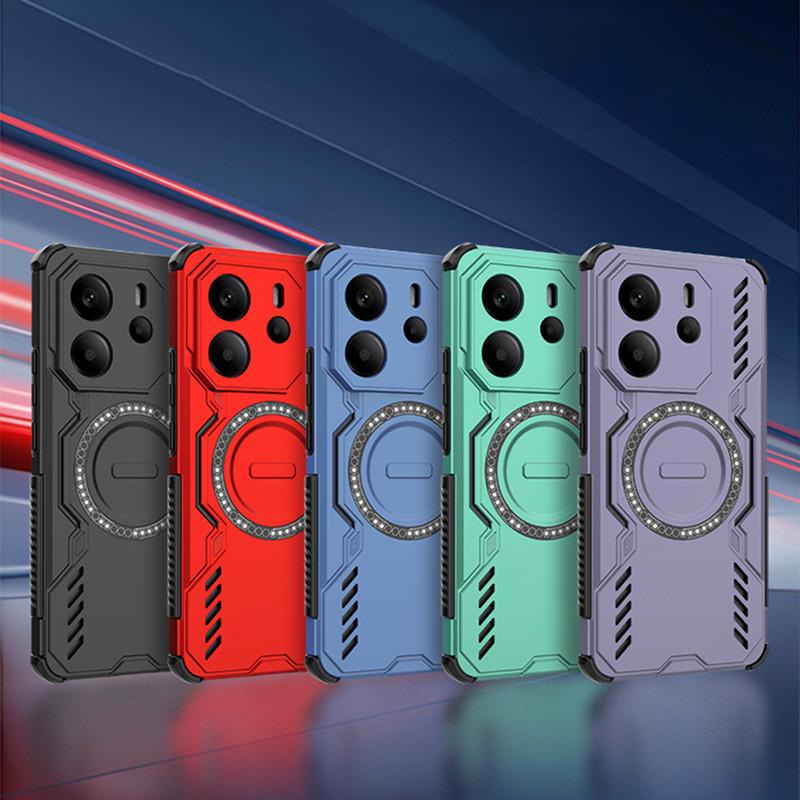 For Redmi Note 14 4G Global Case For Redmi Note 14 Pro 4G Global Cover Airflow Channels Heat Dissipation Shockproof Bumper
