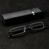 Half Frame Reading Glasses Blue Light Blocking Presbyopia Eyewear With Diopters +1 25+1 75+2 25+2 75 Includes Case
