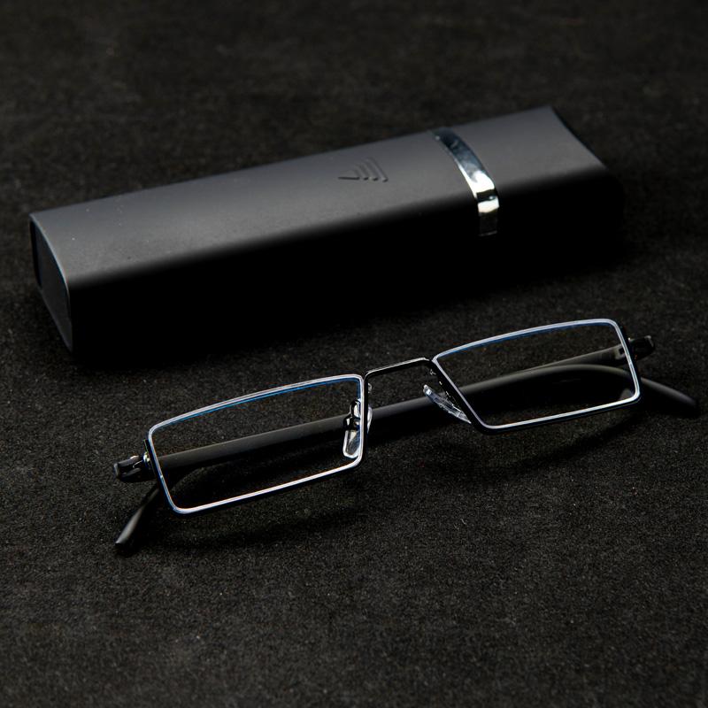 

Half Frame Reading Glasses With Case Blue Light Blocking Presbyopia Eyewear With Diopters +1.25+1.75+2.25+2.75 +4.0