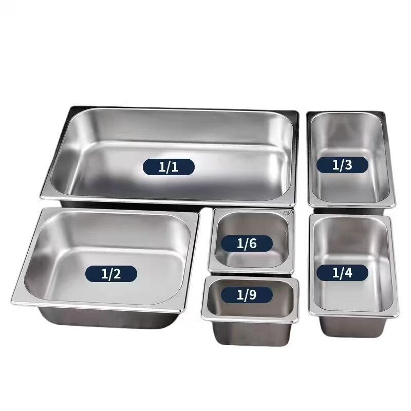 LETGANT 304 Stainless Steel Rectangular Food Pan
