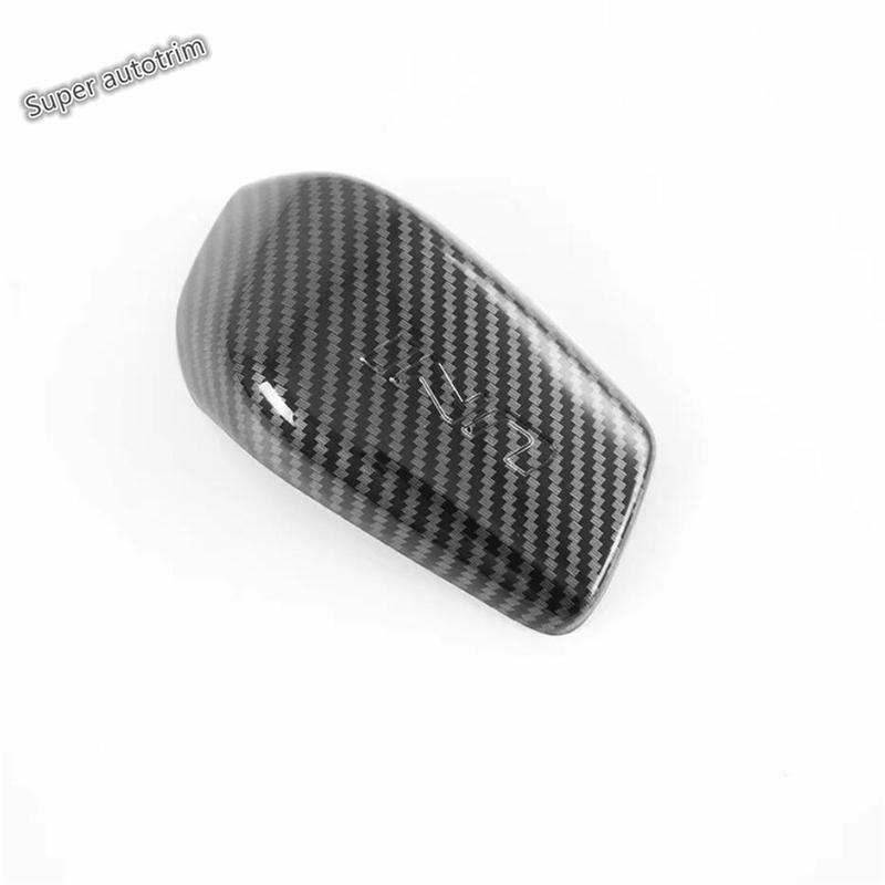 Car Gear Shift Head Knob Decoration Cover Trim For Changan UNI-K UNIK - ABS Carbon Fiber Style Accessories Interior